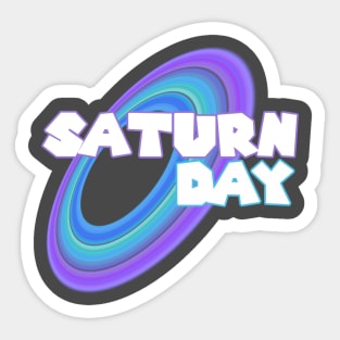 "SATURNDAY" T-SHIRT Sticker